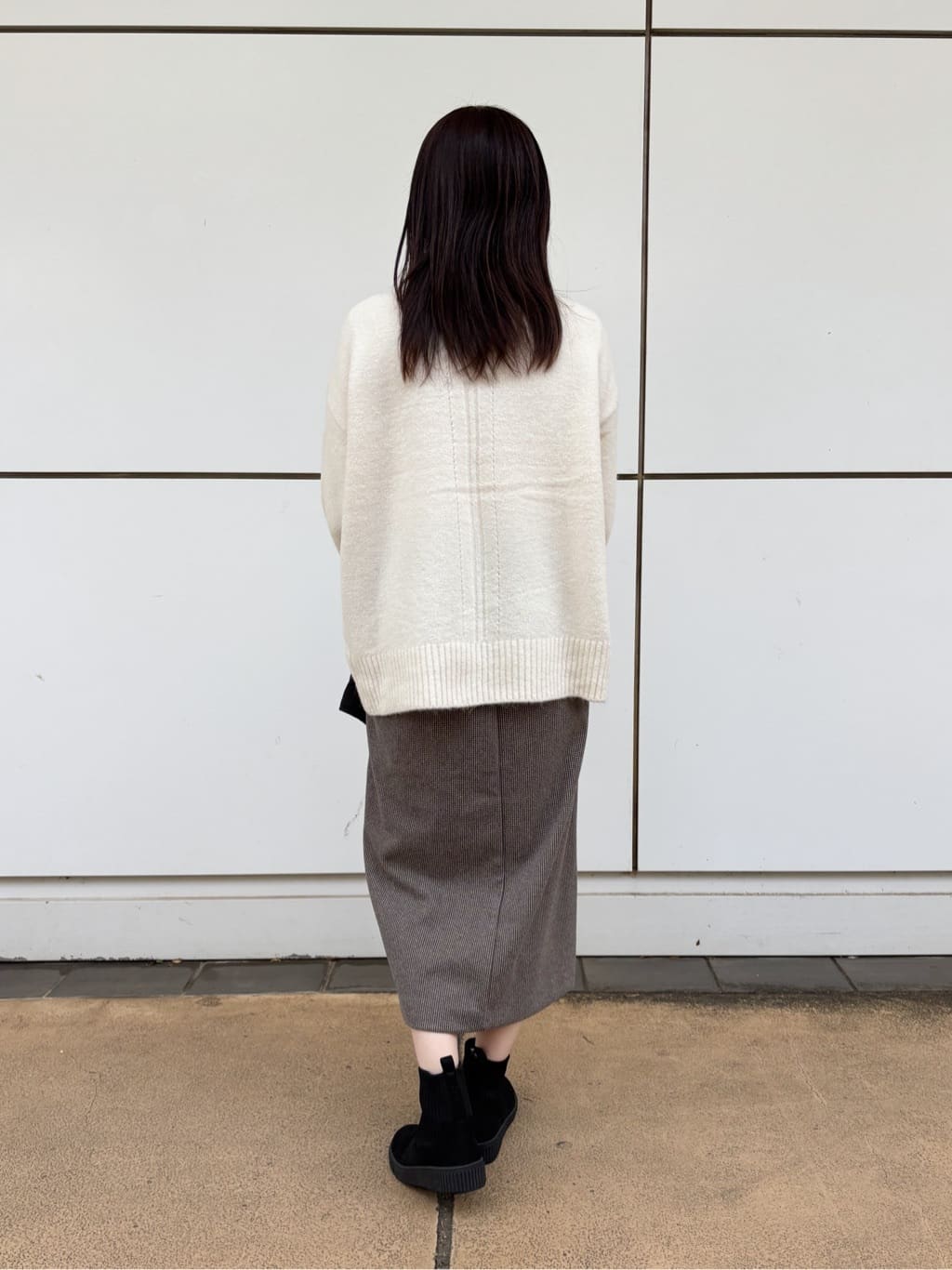 まいさんの「SHOO･LA･RUE｜フェイクファー巾着ショルダーバッグ」を使ったコーディネート
