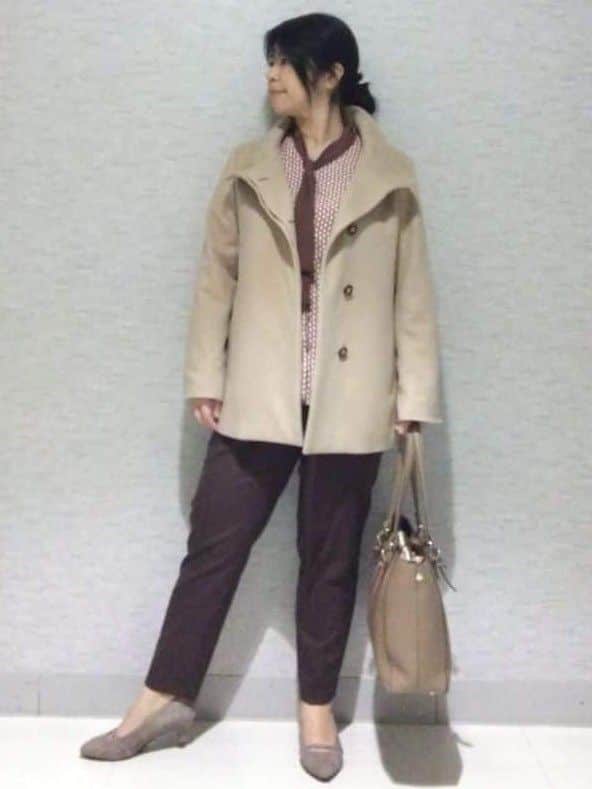 sakoさんの「Reflect｜【レイヤードに◎】ボウタイプリントブラウス」を使ったコーディネート