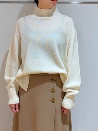 あやさんの「UNTITLED｜【8色展開/洗える】ウールカシミヤ ハイネックニット」を使ったコーディネート