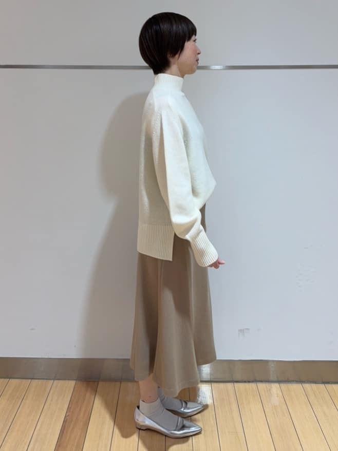 あやさんの「UNTITLED｜【8色展開/洗える】ウールカシミヤ ハイネックニット」を使ったコーディネート