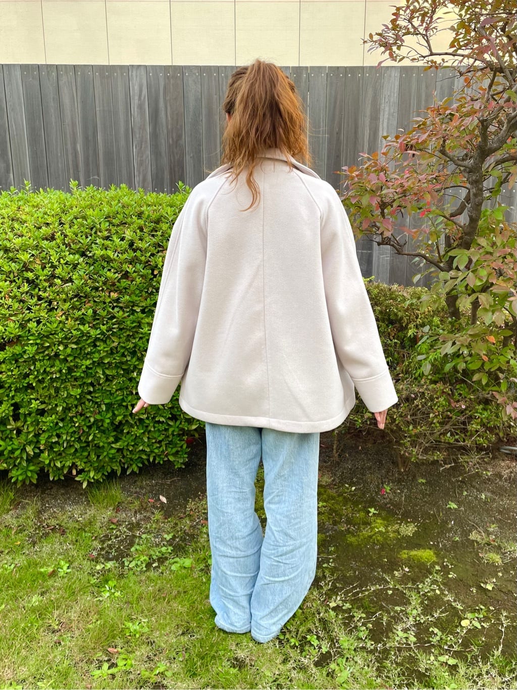 a.nishiさんの「カットメルトンミドル丈コート」を使ったコーディネート