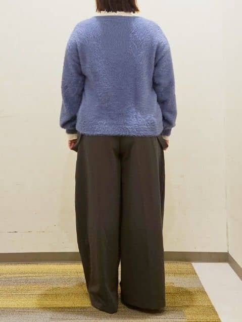 okayuさんの「THE SHOP TK｜【すっきり見えシルエット】上品ふわもこ中綿ブルゾン」を使ったコーディネート