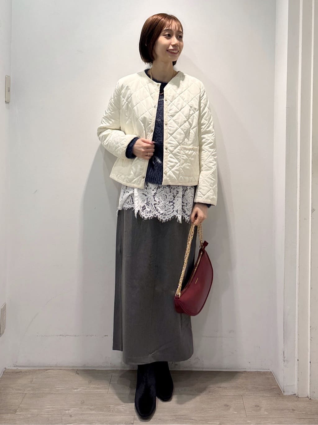 ぶまりんさんの「OPAQUE.CLIP｜アート柄シャギーニット【洗濯機OK】」を使ったコーディネート