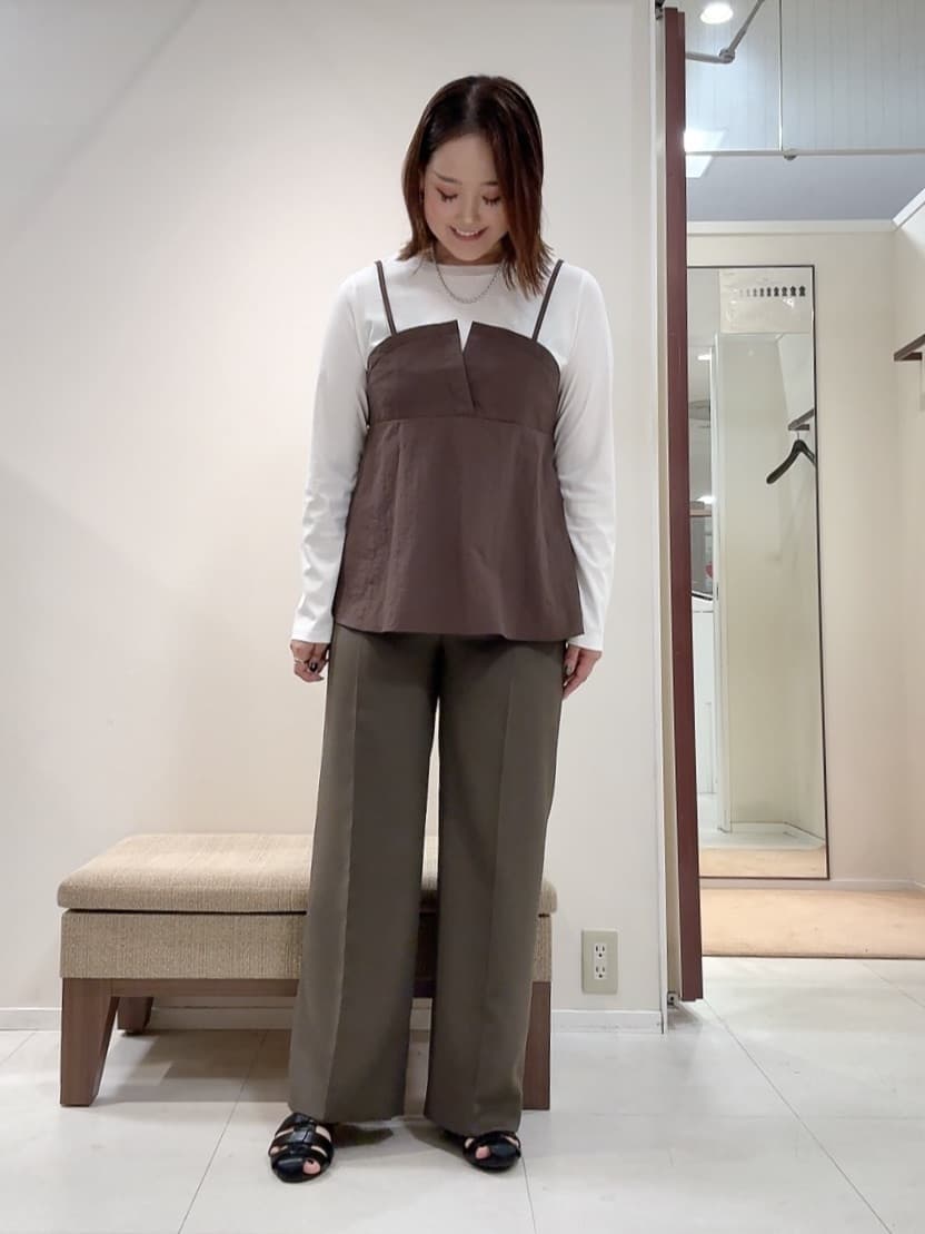 YUIさんの「UNTITLED｜【洗える/ゆったりシルエット】ビスチェドッキング　プルオーバー」を使ったコーディネート