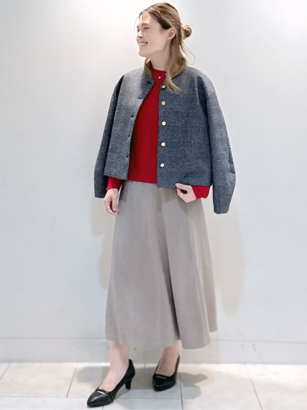 S&auml;K&iuml;さんの「Reflect｜【選べる6色／長く着られる◎】ボートネックニット」を使ったコーディネート