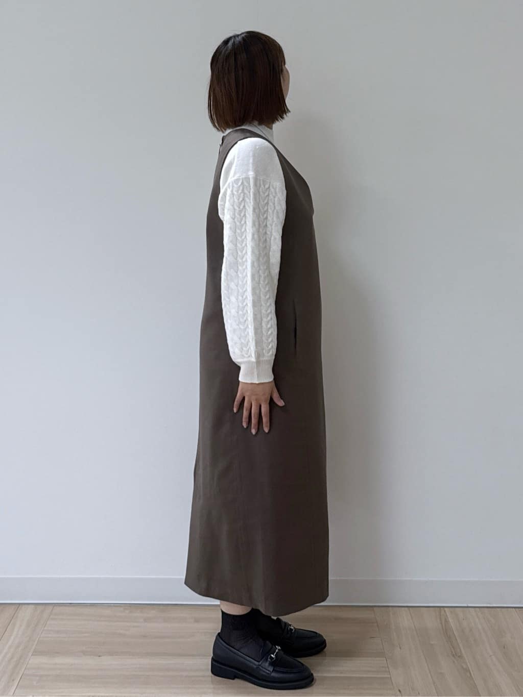 amiさんの「Reflect｜【一枚で着映え◎／ゆったりシルエット】ラメ&times;スパンコールウール混ニット」を使ったコーディネート
