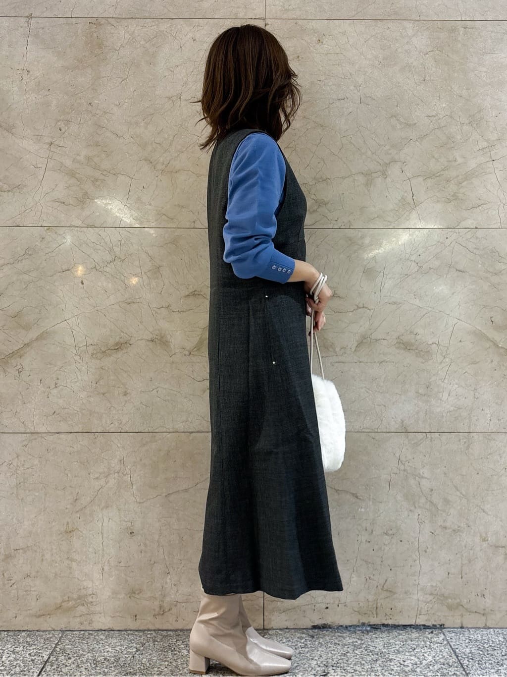 hさんの「index｜ヴィンテージツイードジャンスカ【洗濯機OK／防シワ】」を使ったコーディネート
