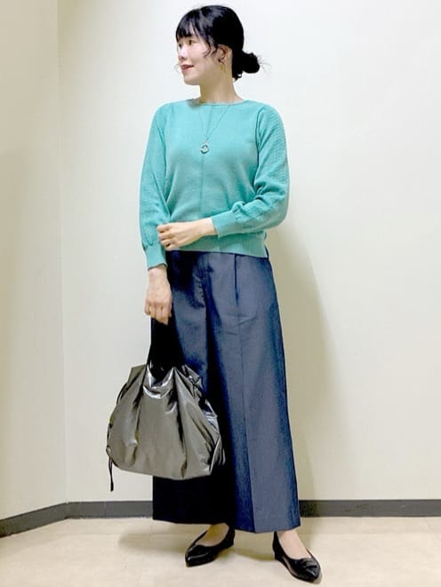  beni_gingerさんの「Reflect｜【選べる8色／スカートにもパンツにも◎】ウール混ボートネックニット」を使ったコーディネート