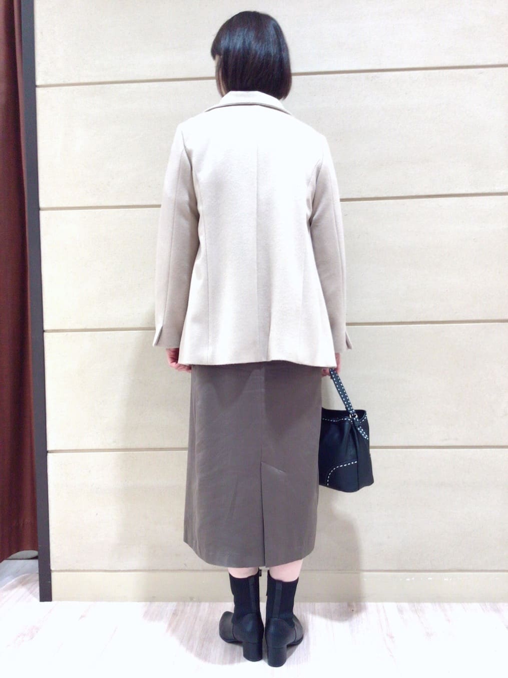Ariさんの「Reflect｜【SS-4Lサイズ／衿が顔に当たらない◎】スタンドネックミドルコート」を使ったコーディネート
