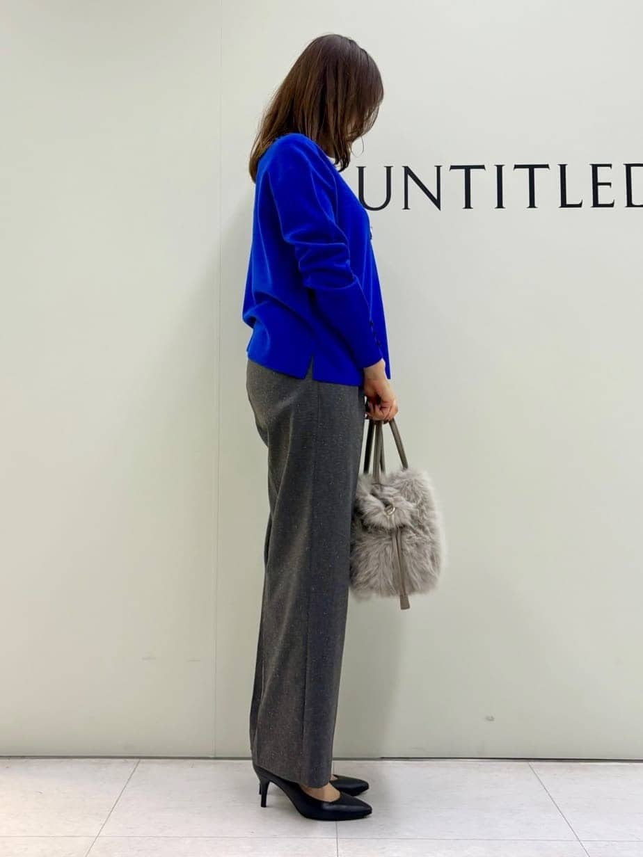 Sakaiさんの「UNTITLED｜【ワイド/後ろゴム/シーズンレス】シルクネップツイードパンツ」を使ったコーディネート