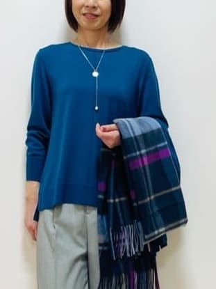 Riiさんの「Reflect｜【ちくちくしない／アンサンブル可／通勤におすすめ◎】オフボディ着流しカーディガン」を使ったコーディネート