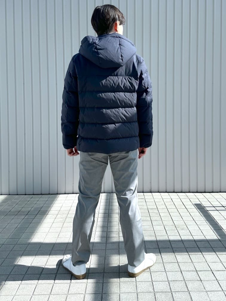 イッシーさんの「TAKEO KIKUCHI｜カラーコンビ ダウンブルゾン」を使ったコーディネート