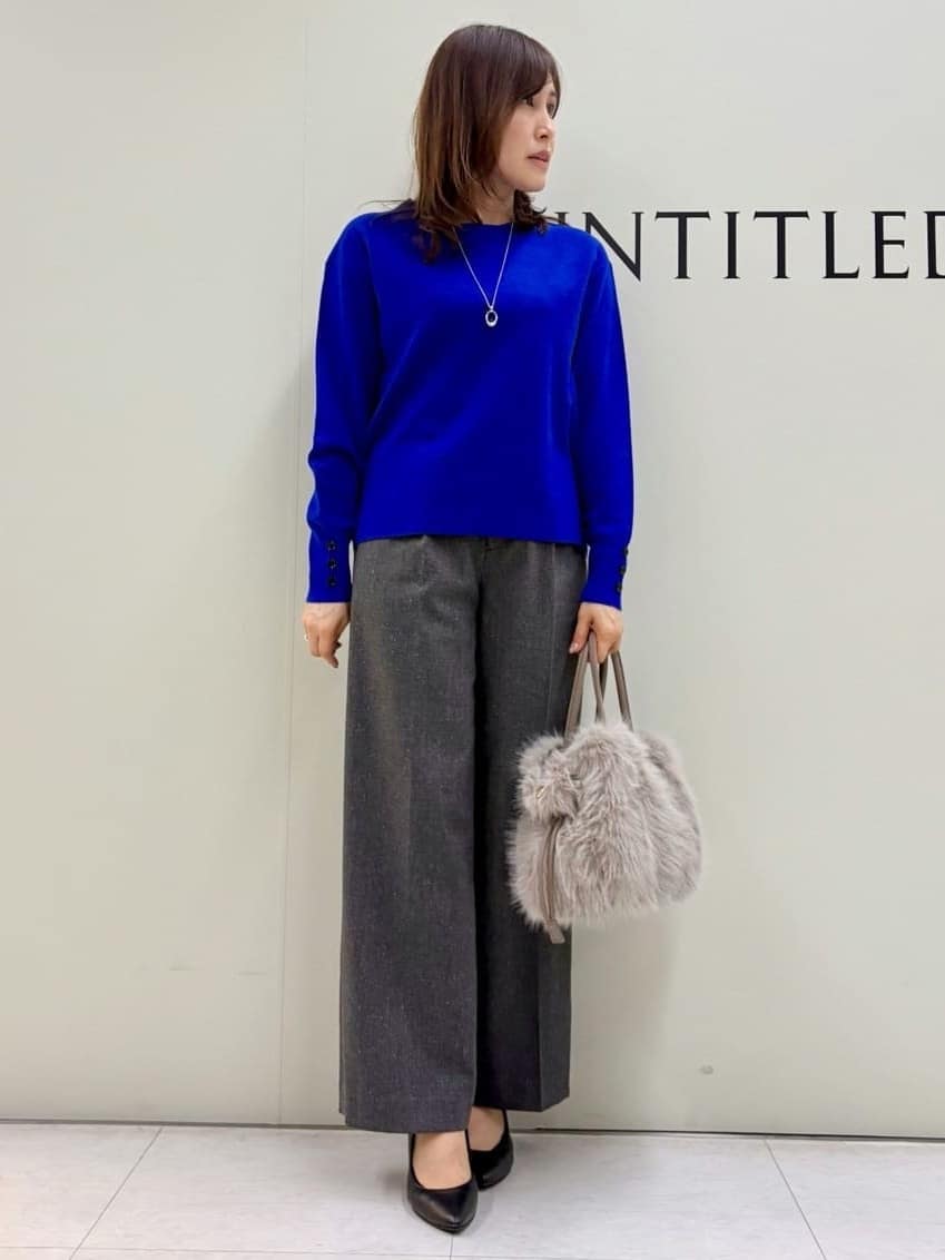 Sakaiさんの「UNTITLED｜【ジャケット風/メタルボタン】アルパカ混シャギーカーディガン」を使ったコーディネート