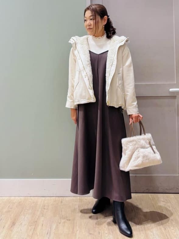 Komi☆さんの「grove｜【名品アウター/3WAY・はっ水】ボアライナー付マウンテンパーカ」を使ったコーディネート