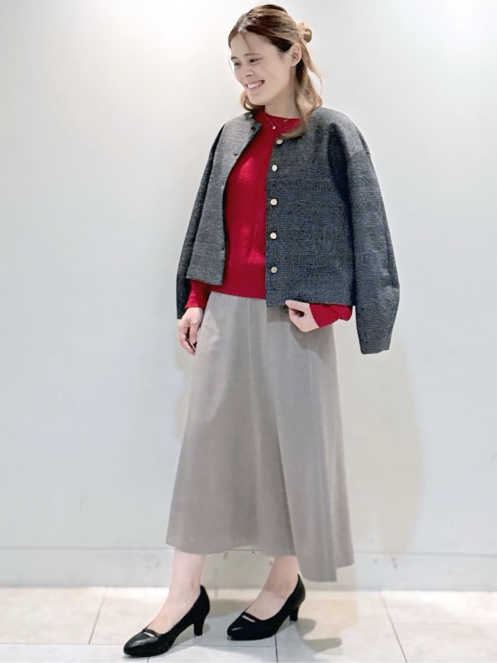 S&auml;K&iuml;さんの「Reflect｜【選べる6色／長く着られる◎】ボートネックニット」を使ったコーディネート