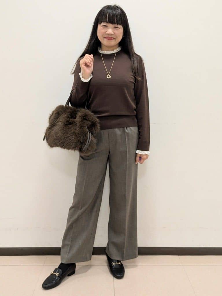 ともさんの「UNTITLED｜【着回しが効く／オンオフアウター】ウールショートコート」を使ったコーディネート