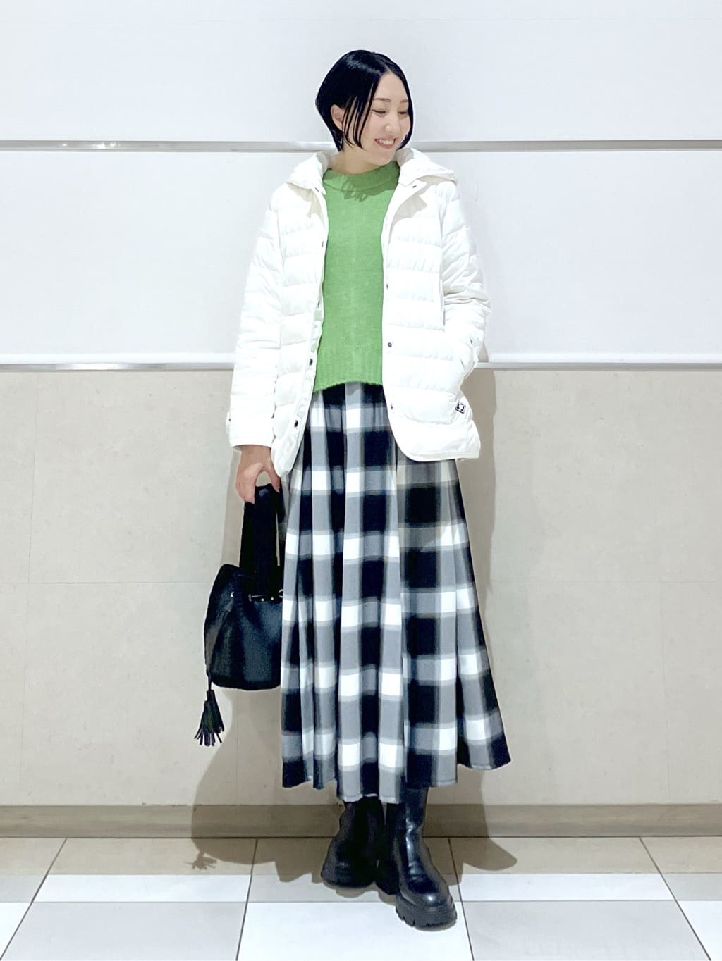 eriko さんの「Dessin｜【撥水・2WAY】ミュラーダウンコートミドル丈」を使ったコーディネート