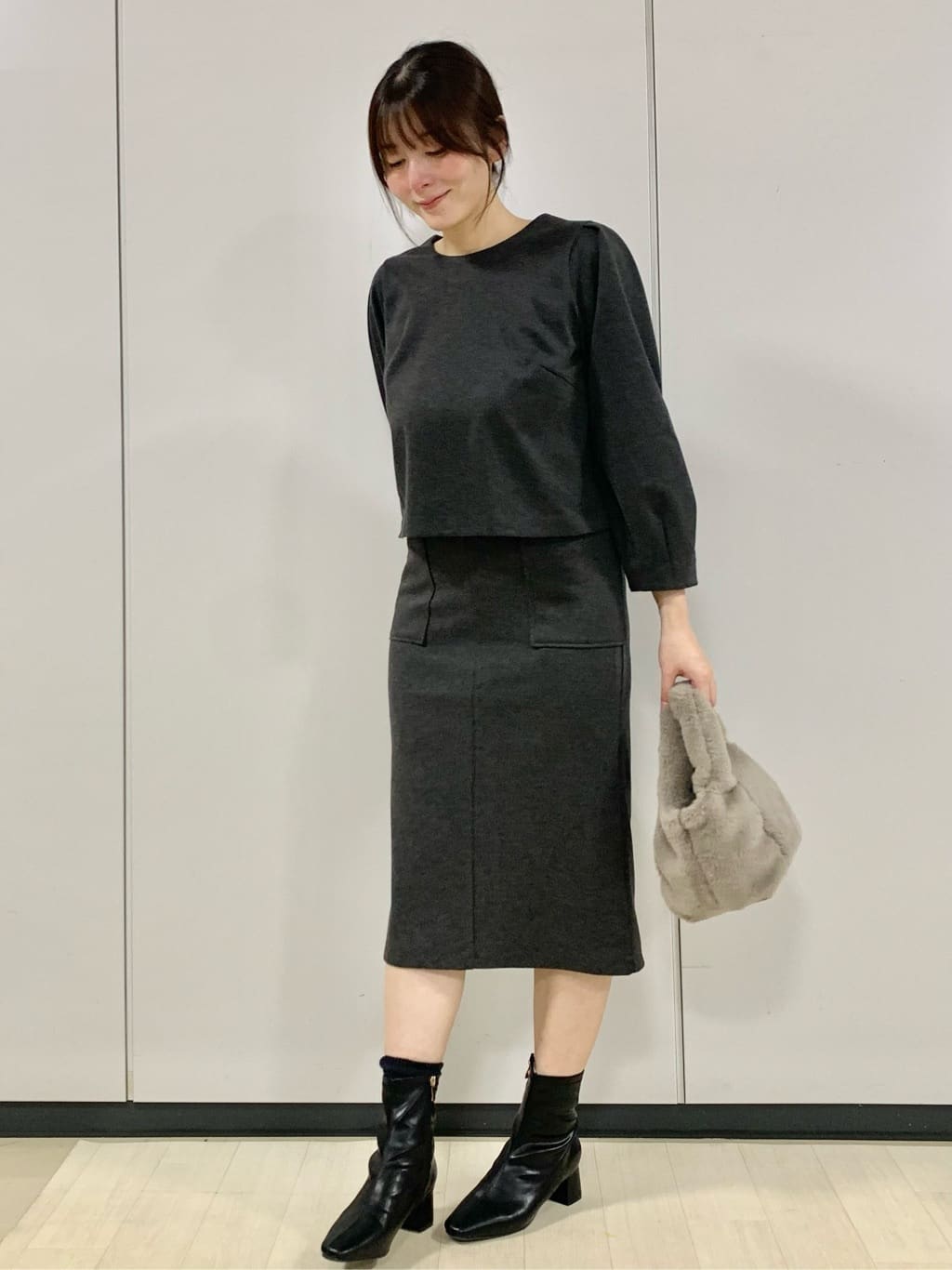 kasumiさんの「index｜コンパクトパフトップス【洗濯機OK／抗ピル／ストレッチ】」を使ったコーディネート