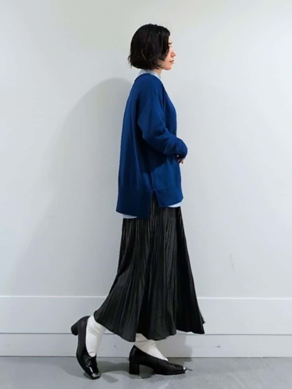 ミズタさんの「UNTITLED｜【8色展開/体型カバー】魅せるタイムレスニット」を使ったコーディネート