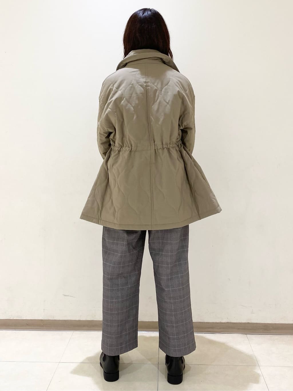COCOさんの「grove｜キルティングPコートジャケット」を使ったコーディネート