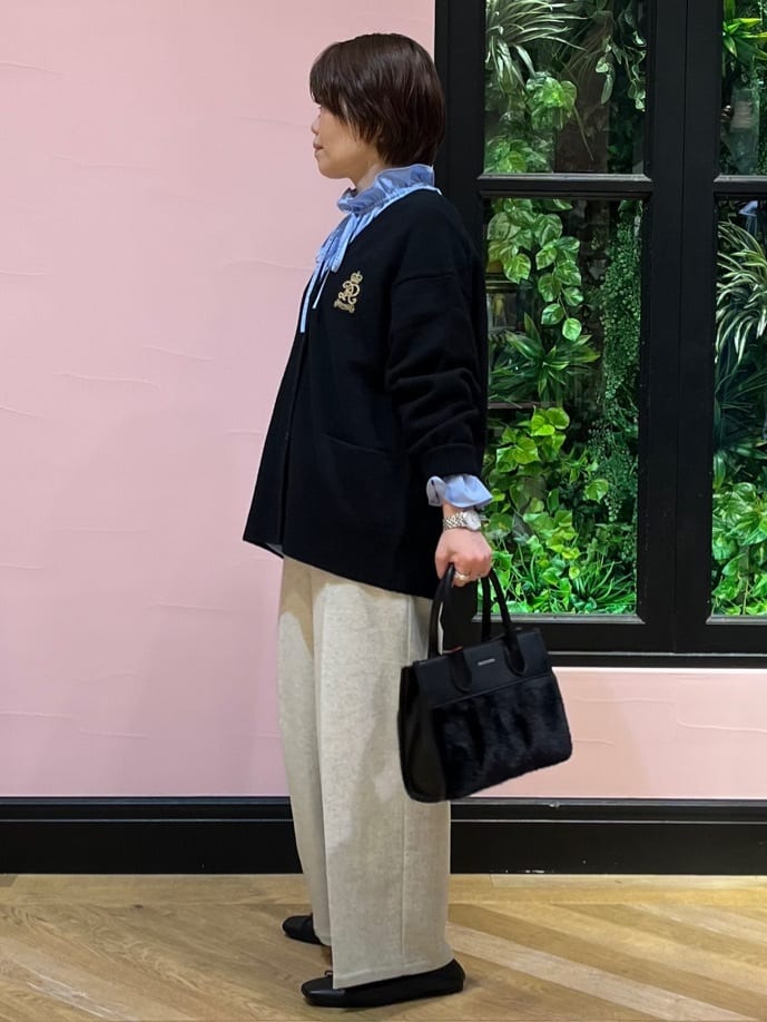 ogataさんの「DRESSTERIOR｜レタードニットカーディガン」を使ったコーディネート