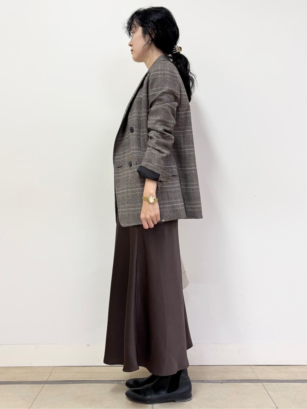 YOKOTAさんの「DRESSTERIOR｜◆サキソニーグレンチェックジャケット」を使ったコーディネート