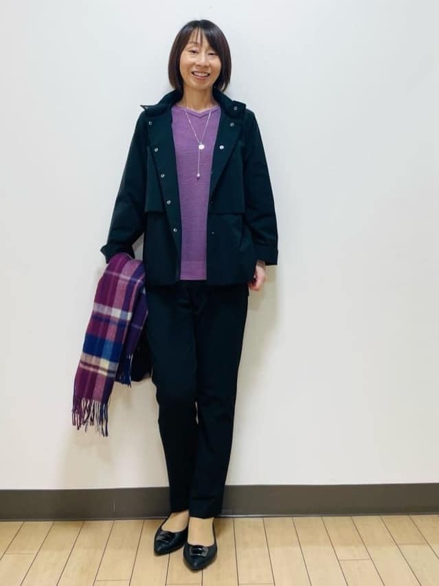 Riiさんの「Reflect｜【パンツ合わせにぴったり◎】ゆったりオフボディニット」を使ったコーディネート