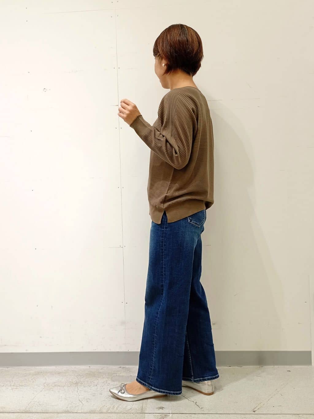 Kさんの「INDIVI｜【洗える／体型カバー】美シルエットニット」を使ったコーディネート