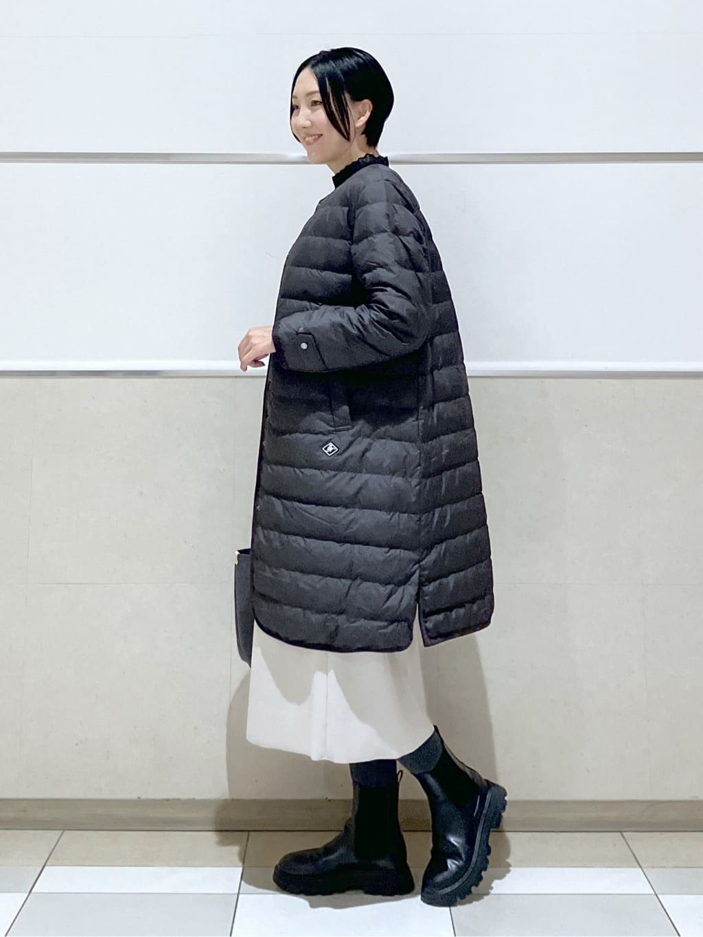 eriko さんの「Dessin｜【撥水・2WAY】ミュラーダウンコートロング丈」を使ったコーディネート