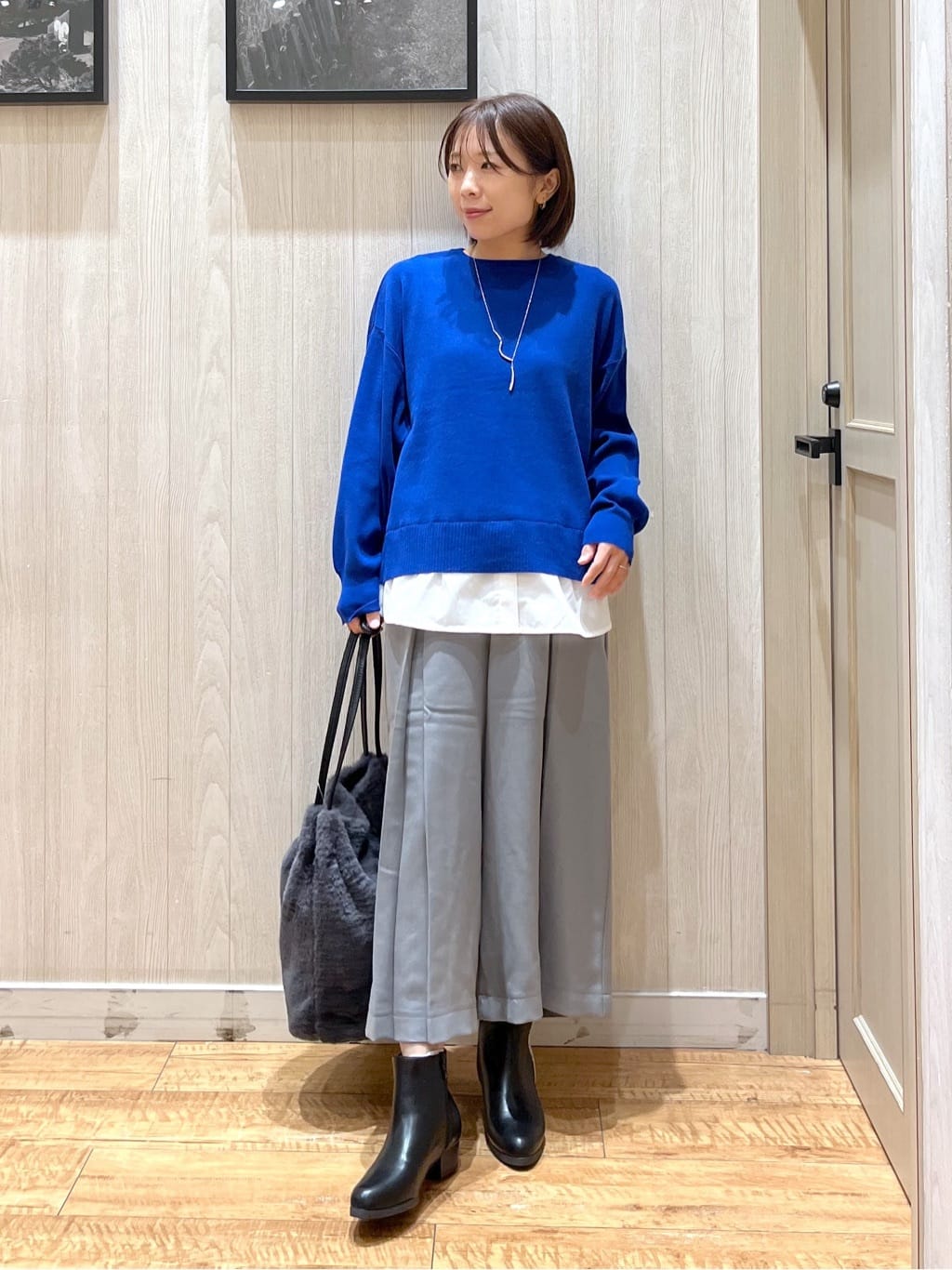 shirayuuuさんの「SHOO･LA･RUE｜【着丈選べる/S-LL】スタイルアップが叶う ベルト付きワイドパンツ」を使ったコーディネート