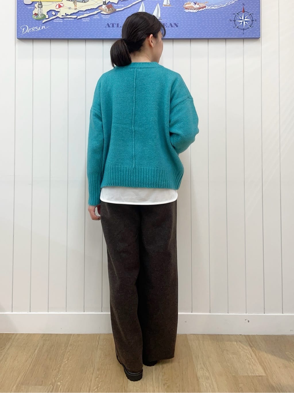 Mayaさんの「Dessin｜【セットアップ可/洗える】メルトンリラクシーパンツ」を使ったコーディネート
