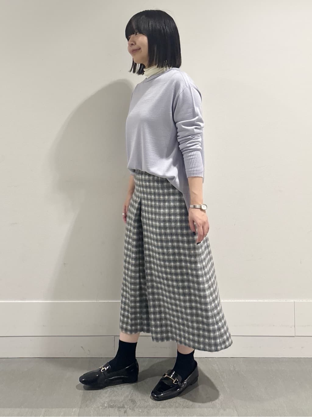モエカさんの「UNTITLED｜【吸湿発熱/洗える】ハイネックインナー」を使ったコーディネート