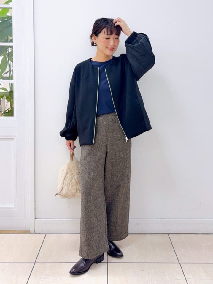Osawaさんの「Dessin｜ダンボールジップブルゾン」を使ったコーディネート