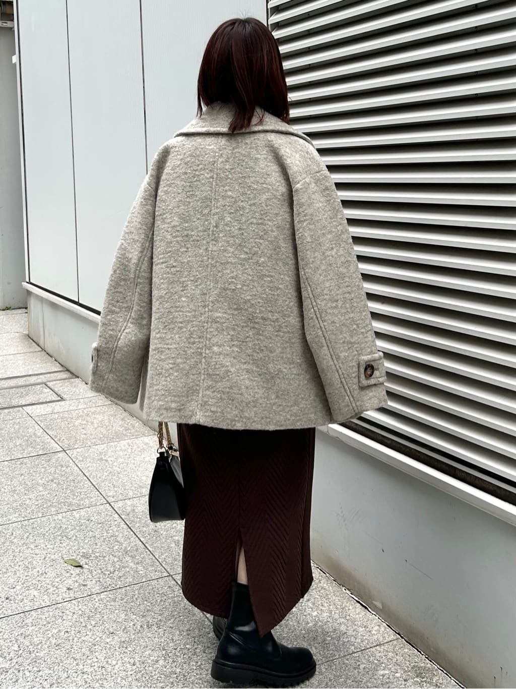 RINAさんの「OPAQUE.CLIP｜【es】《Mapel／マペル》シャギーミドルコート」を使ったコーディネート