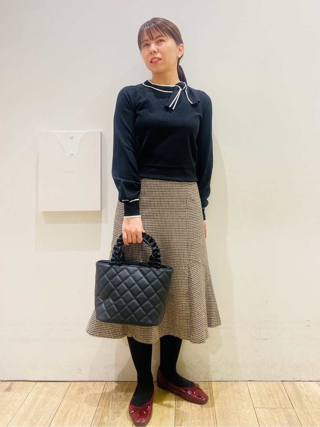 YUKOさんの「index｜マーメイドフレアスカート【洗濯機OK／防シワ】」を使ったコーディネート