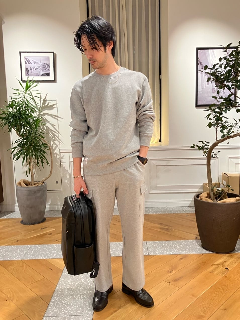 junyaさんの「DRESSTERIOR｜【撥水加工/Safari5月号掲載】ローファー」を使ったコーディネート