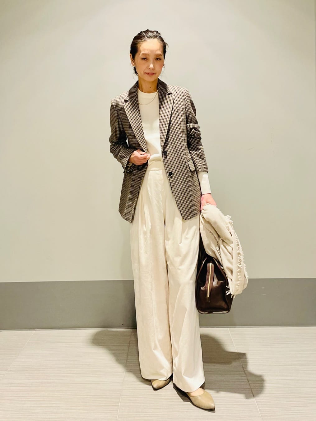 Annさんの「DRESSTERIOR｜ストレッチフルニードルニット」を使ったコーディネート