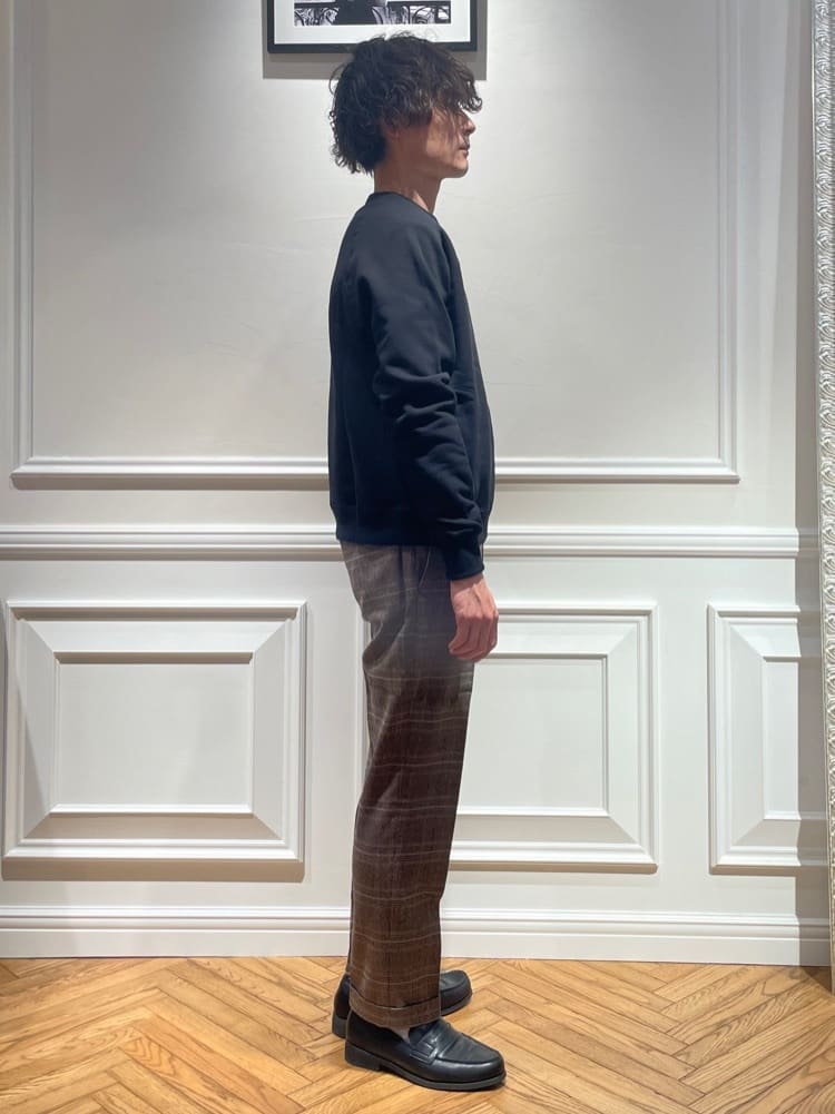 橋本さんの「DRESSTERIOR｜【干場義雅&times;DRESSTERIOR】バックフリース プルオーバー」を使ったコーディネート