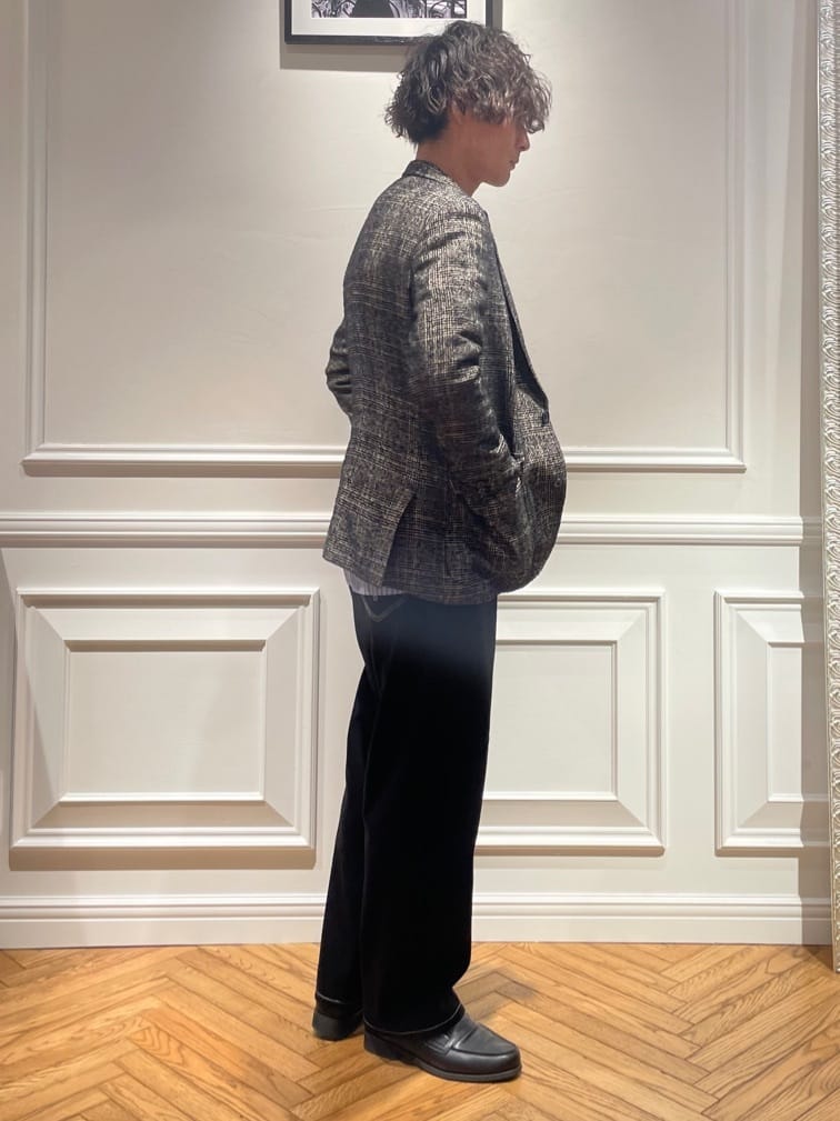 橋本さんの「DRESSTERIOR｜【干場義雅&times;DRESSTERIOR】バックフリース プルオーバー」を使ったコーディネート