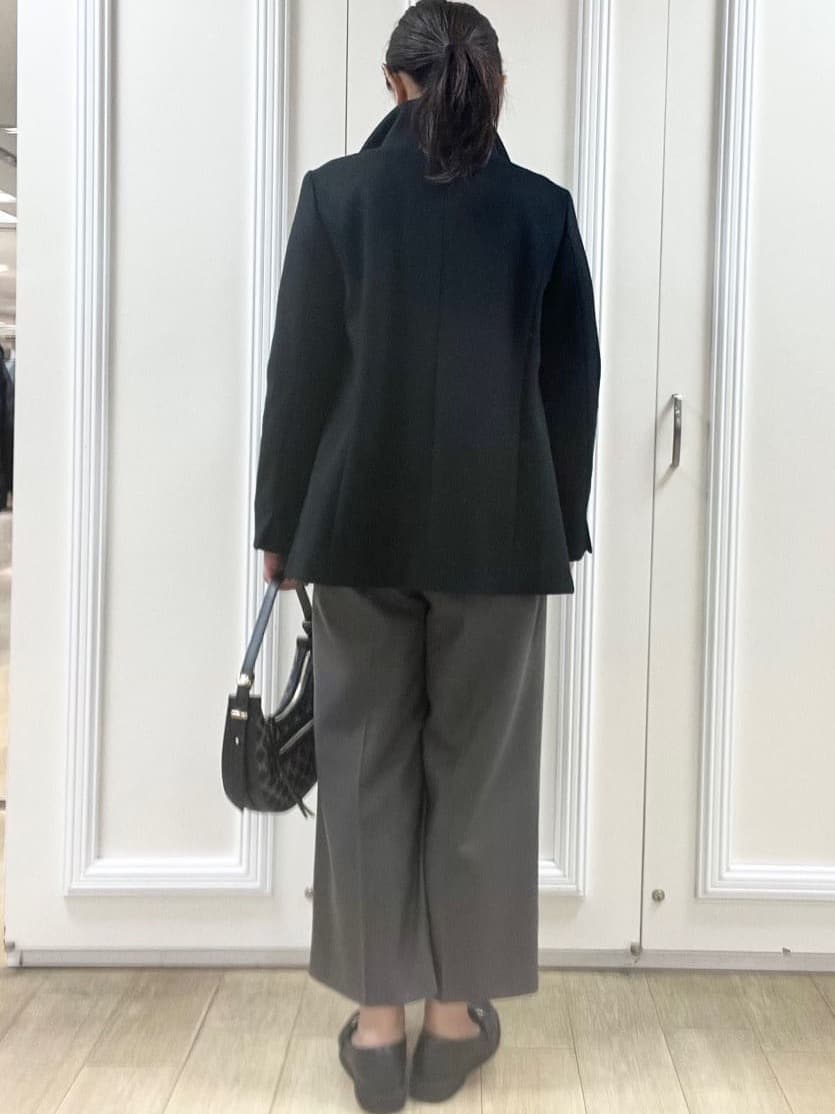 KAOさんの「Reflect｜【SS-4Lサイズ／衿が顔に当たらない◎】スタンドネックミドルコート」を使ったコーディネート