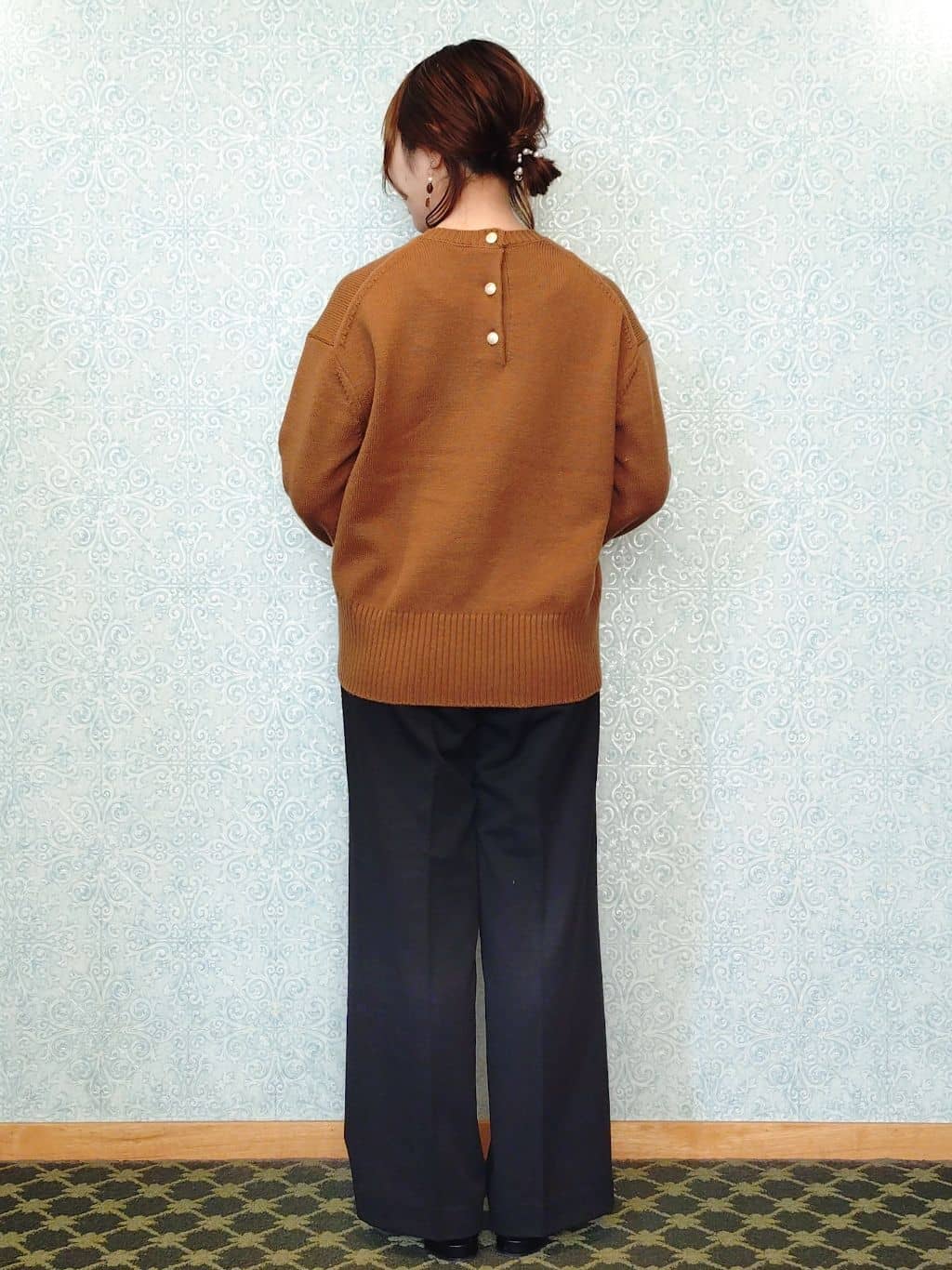 かどさんの「index｜ウォームタッチ イージーワイドパンツ【洗濯機洗OK／ストレッチ】≪SS～LL≫」を使ったコーディネート