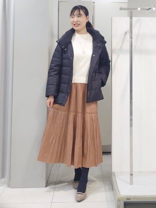 AZUSAさんの「Reflect｜【SS-4Lサイズ】フーデッドミドルダウンコート」を使ったコーディネート