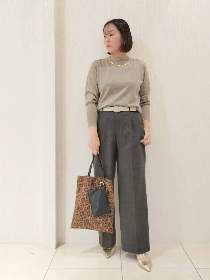 naokoさんの「UNTITLED｜【アンサンブル可/洗える/ボタンなし】シルクウールカシミヤ 着流しカーディガン」を使ったコーディネート