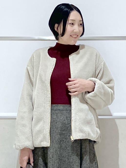 eriko さんの「Dessin｜【2WAY】リバーシブルタフタボアアウター」を使ったコーディネート