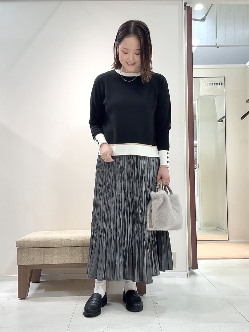 YUIさんの「UNTITLED｜【アンサンブル可/ジャケット風】ウールミラノリブカーディガン」を使ったコーディネート