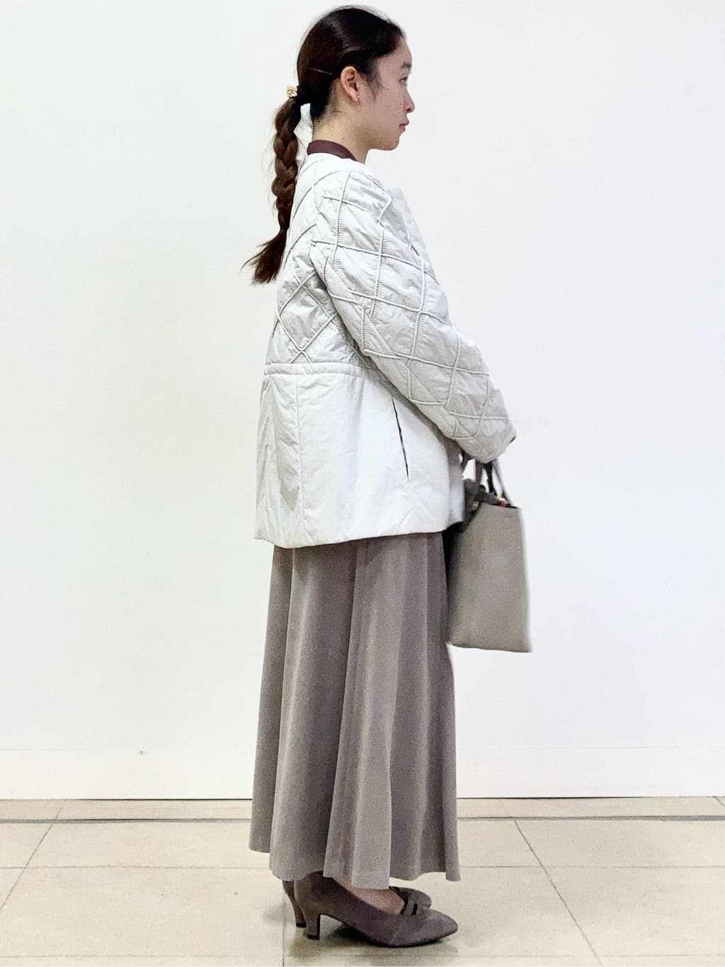 tomominさんの「Reflect｜【気軽な羽織に◎】中綿キルティングショートコート」を使ったコーディネート