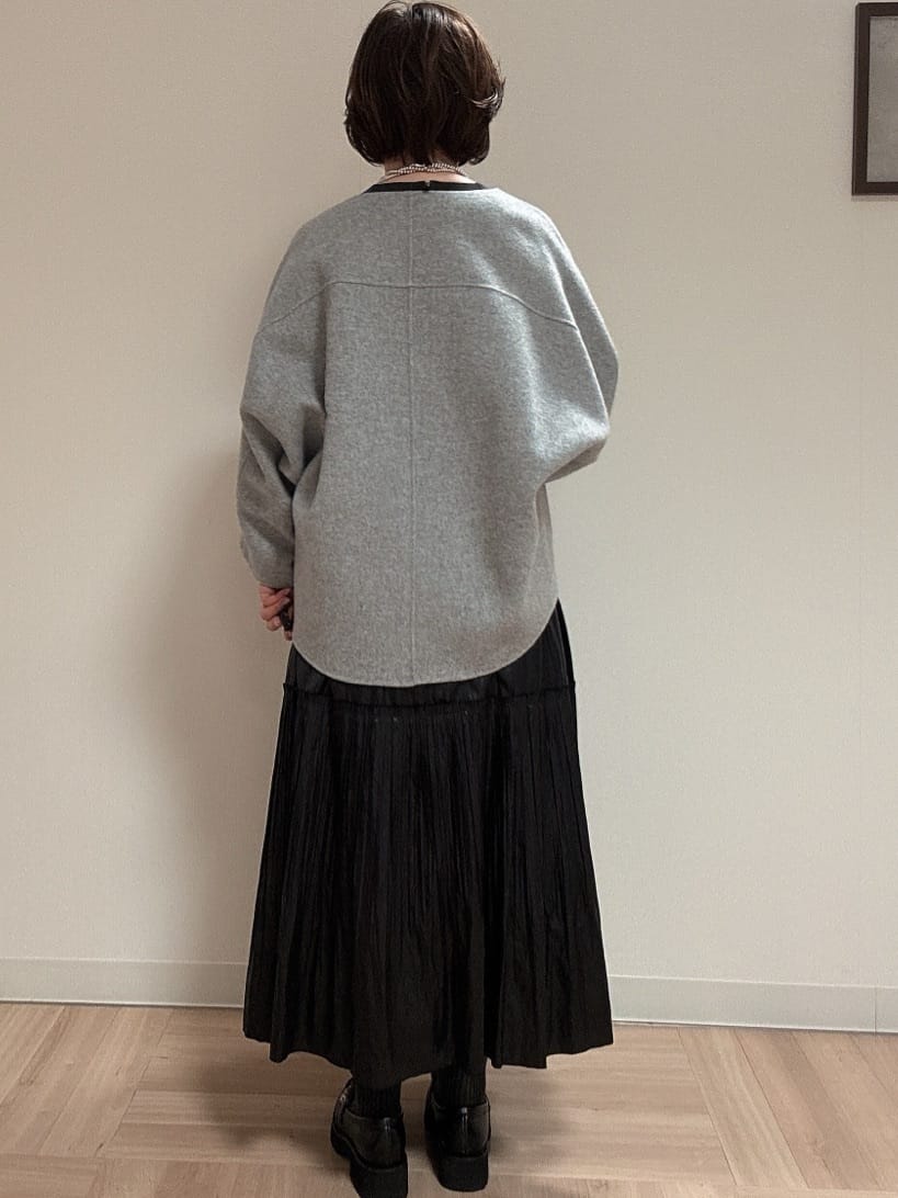 マキコさんの「Reflect｜【レイヤードスタイル◎／セットアップ可】ラグランスリーブプルオーバー」を使ったコーディネート