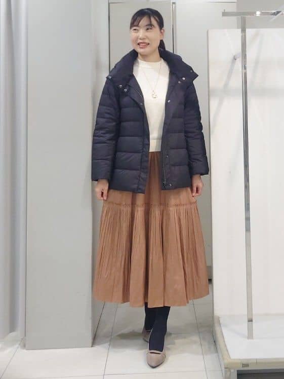 AZUSAさんの「Reflect｜【SS-4Lサイズ】フーデッドミドルダウンコート」を使ったコーディネート