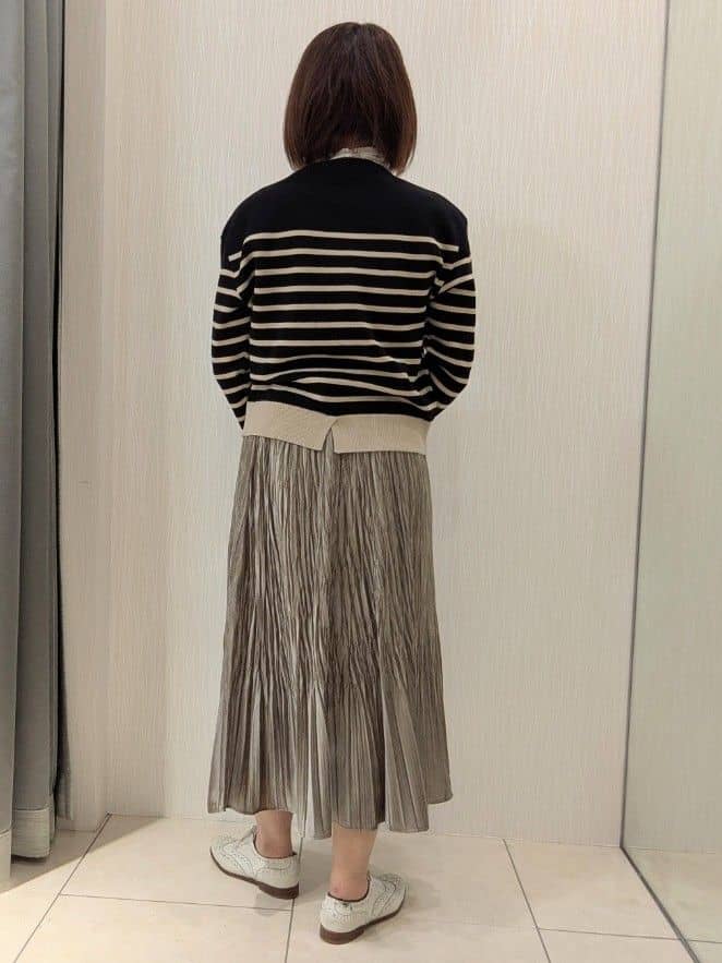 u-macoさんの「UNTITLED｜【洗える】モックネックミラノリブニット」を使ったコーディネート