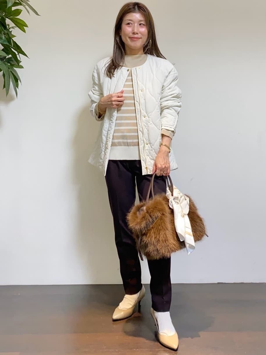tomoさんの「UNTITLED｜【洗える】モックネックミラノリブニット」を使ったコーディネート